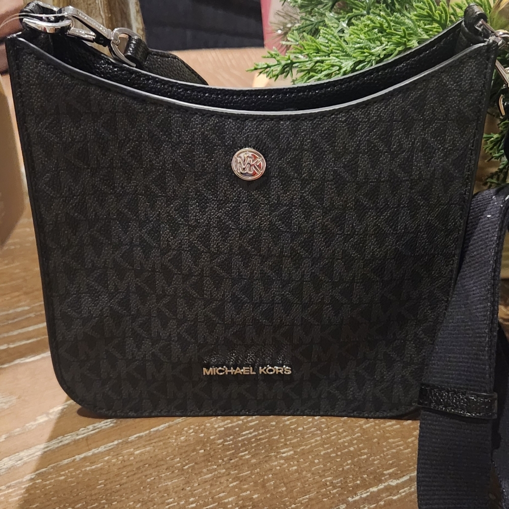 Michael Kors Black Logo Shoulder Bag
